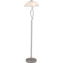 Brilliant Boston éclairage au sol E14 LED Nickel, Blanc