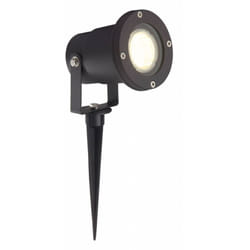 Lampe Janko led piquet de sol extérieur 32cm noir 1x LED-PAR51, GU10, lampe à réflecteur led 3W incluse, 250lm, 3000K Classe de protection ip: 44