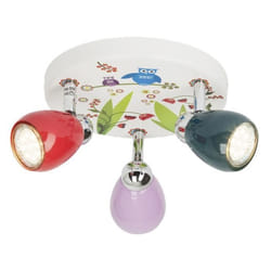 Plafonnier enfant - BRILLIANT - 3 lumières - LED - Motif nature - Diamètre 31 cm