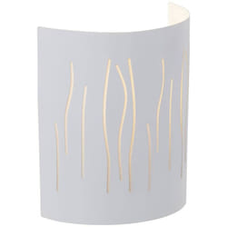 Lampe Kinley wall half shell blanc 1x A60, E27, 40W, adapté aux lampes normales (non inclus) Échelle a ++ à e Convient aux lampes led - Brilliant