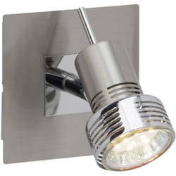 Brilliant - lampe Kassandra led spot mural en fer / chrome 1x LED-PAR51, GU10, lampe à réflecteur led 3W incluse, (250lm, 3000K) Échelle a ++ à e