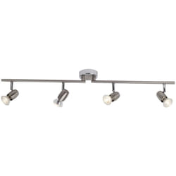 Brilliant - lampe Wesley led spot tube 4flg fer / chrome 4x LED-PAR51, GU10, 5W lampes à réflecteur led incluses, (380lm, 3000K) Échelle a ++ à e