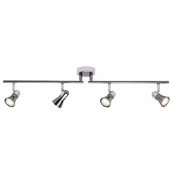 Plafonnier LED à 4 lumières Jupp 4xGU10 3W chrome et noir
