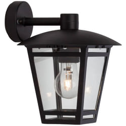 Lampe Riley applique murale noire 1x A60, E27, 40W, adapté aux lampes normales (non inclus) Échelle a ++ à e Classe de protection ip: 44 - étanche