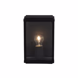 Applique murale extérieure Gaia - Matiere : métal et verre - Type : halogene - Culot : E27 - Puissance : 60W - Coloris : noir ...