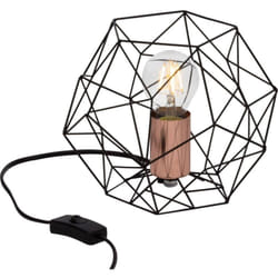 Brilliant - lampe de table Synergy noir / cuivre 1x A60, E27, 60W, adapté aux lampes standard (non incluses) Échelle a ++ à e Avec interrupteur à