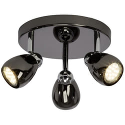 Plafonnier LED à 3 lumières Milano 3xGU10 3W chrome et noir