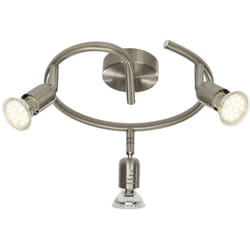 BRILLIANT lampe Loona LED spot spirale 3flg fer 3x LED-PAR51, GU10, 3W lampes à réflecteur LED incluses, (250lm, 3000K) Échelle A ++ à E Têtes