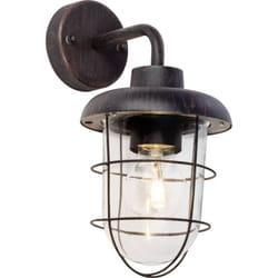 Brilliant - lampe Carlisle applique murale d'extérieur suspendue couleur rouille 1x A60, E27, 46W, adapté aux lampes standard (non incluses) Échelle