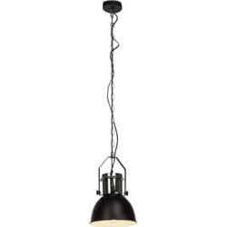Brilliant - lampe Salford suspension 23cm noir / chrome 1x A60, E27, 60W, adapté aux lampes standard (non incluses) Échelle a ++ à e La chaîne peut