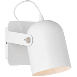 Brilliant - lampe Yan interrupteur mural spot blanc 1x A60, E27, 30W, adapté aux lampes normales (non inclus) Échelle a ++ à e Avec interrupteur à