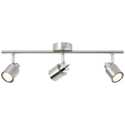 Brilliant - lampe Andres spot tube 3 lampes nickel / chrome 3x PAR51, GU10, 10W, adapté aux lampes à réflecteur (non incluses) Échelle a ++ à e Têtes