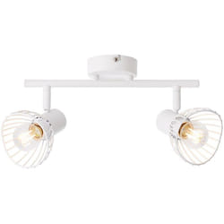 Lampe Elhi spot tube 2 lumières blanc 2x D45, E14, 40W, adapté aux lampes à suspension (non incluses) Échelle a ++ à e Têtes pivotantes - Brilliant