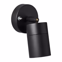 JANDY Applique extérieure, métal/verre, noir, GU10 LED max 28W, ampoule non incluse IP44