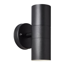Brilliant - Applique murale extérieure jandy 2L noir métal/verre GU10 max 18W IP44