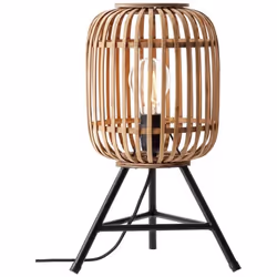 Lampe de table - BRILLIANT - Woodrow - Marron - Métal - 60W - Intérieur