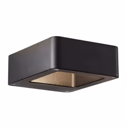 Applique extérieure GOLDA LED coloris noir, matiere métal/verre, IP54 660 lumen/3000 Kelvin ampoule non fournie