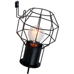 Lampe Siza applique murale noir 1x A60, E27, 40W, adapté aux lampes normales (non inclus) Échelle a ++ à e Crochet inclus pour montage mural