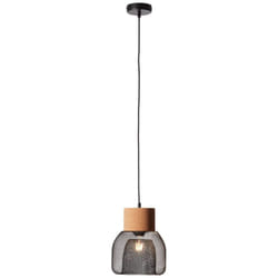 Brilliant - lampe Flaka suspension 1 fl. Noir mat 1x A60, E27, 40W, lampes normales gf non spécifiées. Le câble peut être raccourci Convient aux
