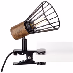 avec interrupteur pour essuie-cordon tête pivotante adapté aux lampes LED Pratique et flexible, la lampe à pince Manama convi ...