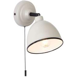 Lampe Telio applique murale interrupteur à tirette gris / taupe 1x D45, E14, 28W, adapté aux lampes à suspension (non inclus) Échelle a ++ à e Avec