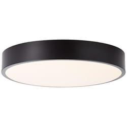 Brilliant - Lampe Slimline Led Plafonnier 33cm Blanc / Noir 1x Led 12w Intégrée, (800lm, 3000k) Échelle A ++ À E Économique Et Durable Grâce À L'Utilisation De Led