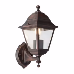 Applique extérieure montante NISSIE rouille E27 1x60W ampoule non incluse