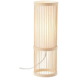 Brilliant - lampe de table Nori naturel / blanc 1x A60, E27, 40W, lampes normales gf non spécifiées. Avec interrupteur à cordon Convient aux lampes