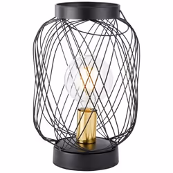Lampe de table - BRILLIANT - Brogan - Noir - Métal - Style Industriel