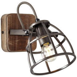 Applique murale - BRILLIANT - Matrix - Acier noir - E14 - 40W - Style industriel