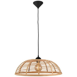 Crosstown suspension 47cm bois clair / noir luminaires d'intérieur, suspensions 1x A60, E27, 40W, convient aux lampes normales (non incluses) a ++