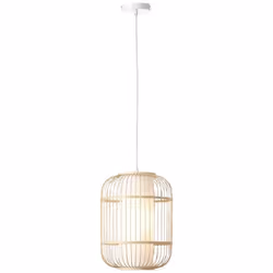 Suspension BRILLIANT Bones 30cm naturel - blanc  1x A60 E27 40W  Style industriel - Loft