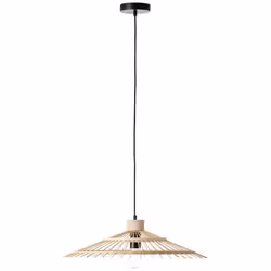 BRILLIANT Pirae suspension 1 flamme noir - éclairage intérieur naturel suspensions 1x A60 E27 40W convient aux lampes