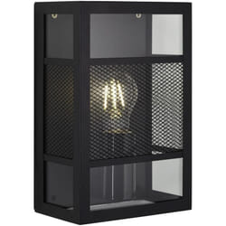 Lampe, applique murale d'extérieur Getta noire, métal / plastique, 1x A60, E27, 40W, lampes normales (non incluses), a ++ - Brilliant