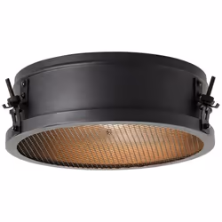 Lampe murale - BRILLIANT - Hanni - Acier inoxydable - Style industriel - IP44