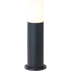 Brilliant - Aberdeen lampadaire d'extérieur 30cm anthracite, acier inoxydable/plastique, 1x QA60, E27, 28 w
