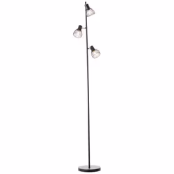 Lampadaire Blacky 3 flammes noir mat - BRILLIANT - Vintage - Métal - LED