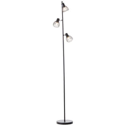 Lampadaire Blacky 3 flammes noir mat - BRILLIANT - Vintage - Métal - LED