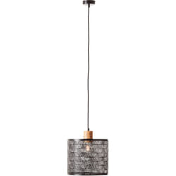 Brilliant - lamp Santy suspension noir/métal naturel noir 1x A60, E27, 52 w