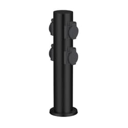 Brilliant - dody Borne avec 4 prises coloris noir - metal/plastique E27 led xW