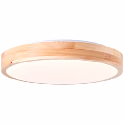 SLIMLINE BOIS Plafonnier bois clair/blanc LED intégrée