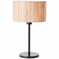 WIMEA Lampe à poser noir/naturel E27