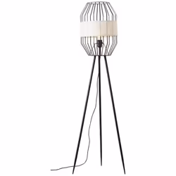Lampadaire Slope à trois pieds - BRILLIANT - Noir - Éclairage intérieur - Interrupteur au pied - Style classique