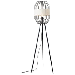 Lampadaire Slope à trois pieds - BRILLIANT - Noir - Éclairage intérieur - Interrupteur au pied - Style classique
