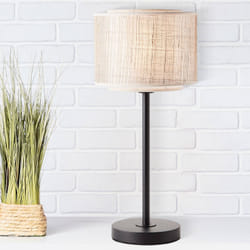 Lampe à poser Odar noir - beige - BRILLIANT - Contemporain - Salon - LED