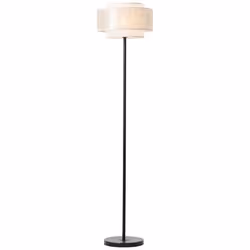 Lampadaire Odar 1 flamme - BRILLIANT - Noir / Beige - E27 - Électrique - Contemporain