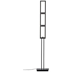 Lampadaire LED Ranut 3 flammes - BRILLIANT - Noir - Variateur tactile - Économie dénergie - Design contemporain