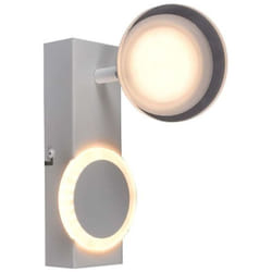 Brilliant - lampe, Spot mural led Meriza blanc, 1x led intégrée, 10W led intégrée, (1200lm, 3000K), tête pivotante