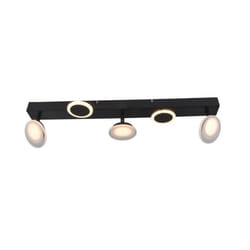 Barre spot LED - BRILLIANT - Meriza - 3 flammes - Noir - Économie dénergie A+