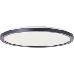 Brilliant - lampe Brennan led panneau en saillie 30cm 3000K noir/blanc métal noir 17,5 w led intégré